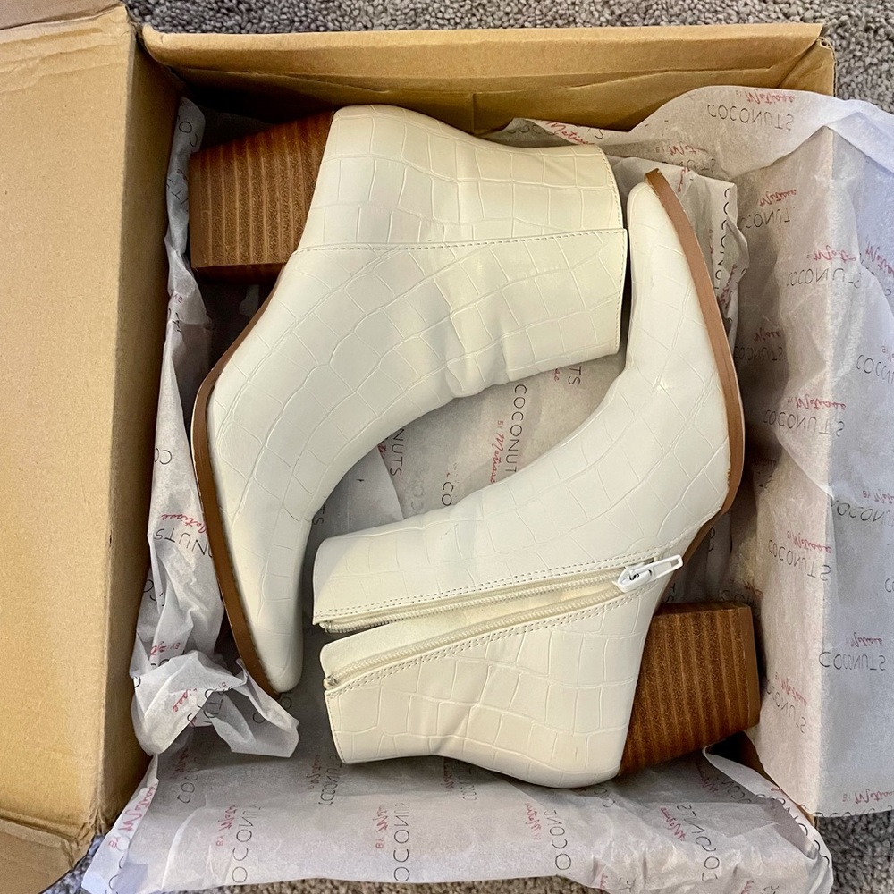 White booties